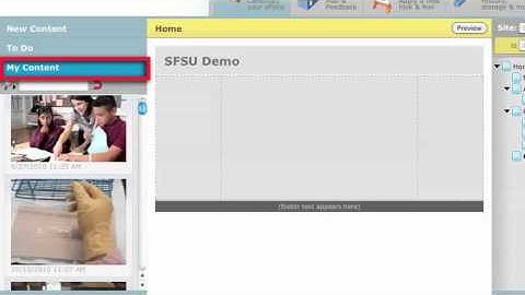 An Overview of the ePortfolio Content Area - San Francisco State University