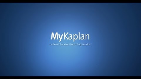 MyKaplan Online Blended Learning Toolkit For ACCA Students!