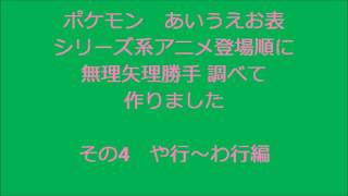 ポケモン五十音順 膨大なページ数 Wiki