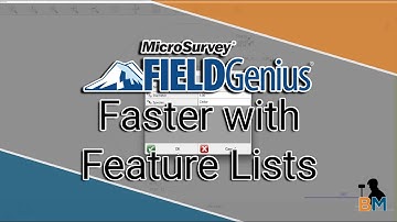 MicroSurvey FieldGenius How To: Faster with Feature Lists | Bench Mark