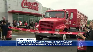 Coca Cola donates trucks to Ala community colleges for driver training