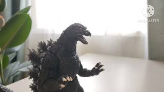 Godzilla atomic breath test (green screen)