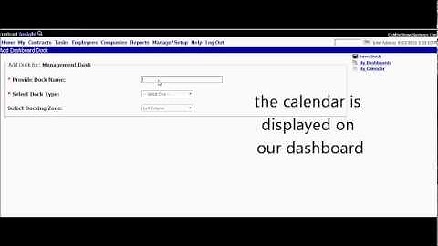 DashBoards Contract Management Software by CobbleStone