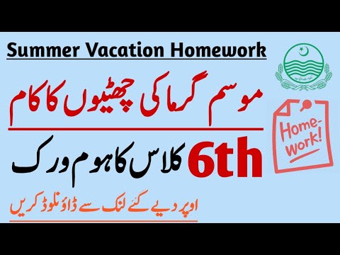 the punjab school summer vacation homework