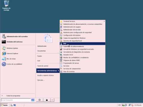 Video1 - Configuración del Servidor DNS con Windows Server 2008 R2.
