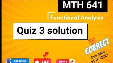 MTH641 Quiz no.3 || Most repeated MCQs||💯 correct solution.