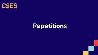 CSES : Repetitions in Arabic