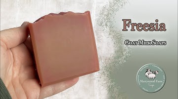 Freesia | Goat Milk Soap | Heat Transfer Method | Cold Process Soap
