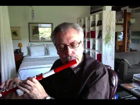 Bill McBirnie demonstrates the new Tocco plastic flute