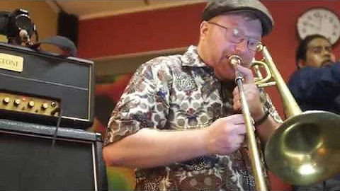 Instigator Afrobeat Orchestra live studio session. Kalimba (Bixiga70)