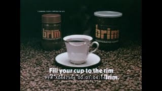 1980s BRIM DECAFFEINATED COFFEE COMMERCIAL   