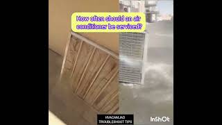 how often should an air conditioner be servicing? #acservice #airconditioning #1525 #ytshorts #yt
