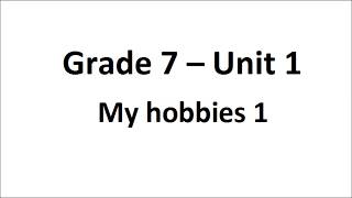 Grade 7 - Unit 1 - Task 1
