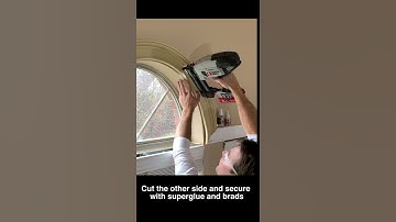 Using Flexible Millwork on an Arched Window #shorts