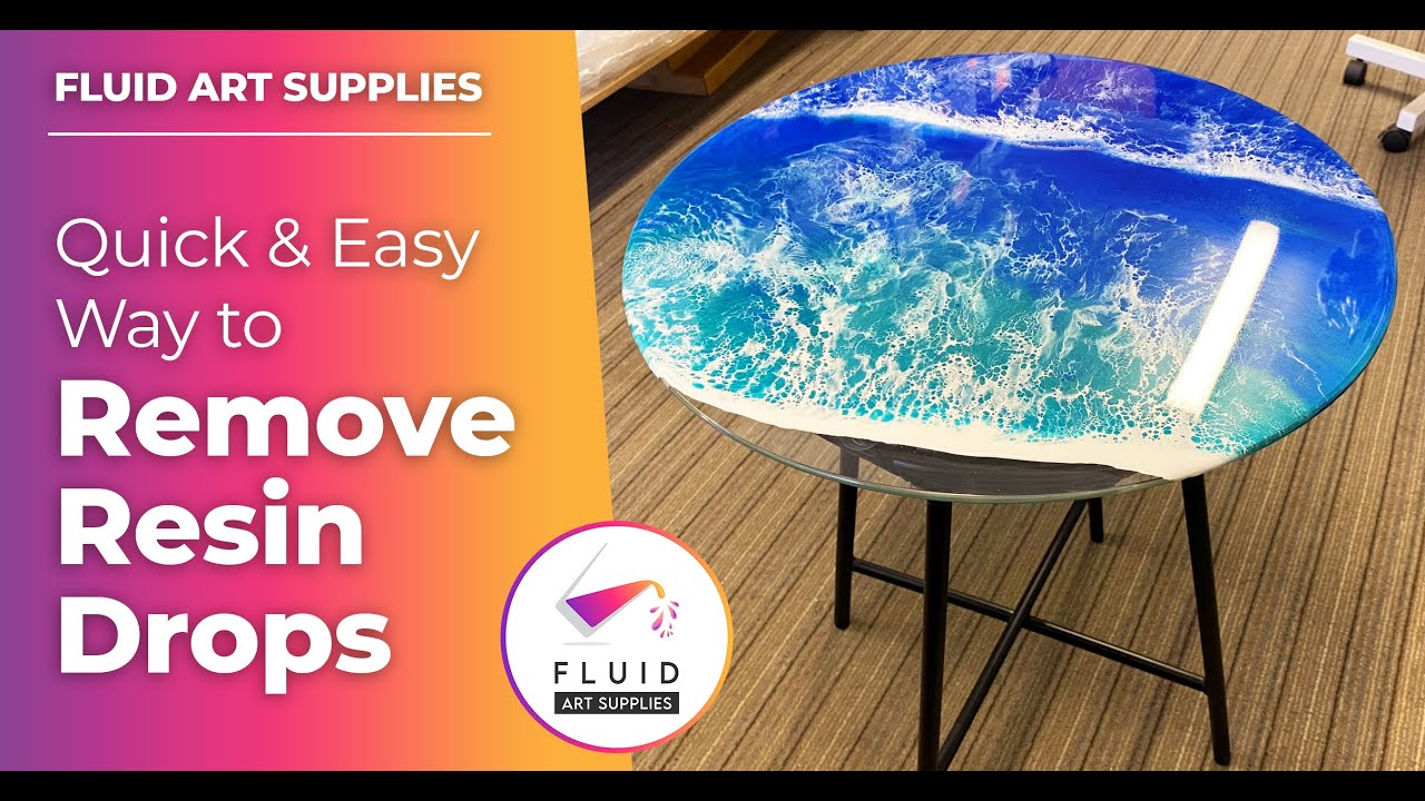 Quick & Easy Way To Remove Cured Resin Drops From Your Surface Fluid
