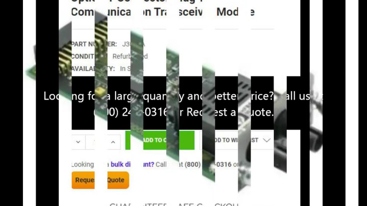 J3027A HP 100VG Multi-Mode Fibre-Optic ST Connector Plug-in Communication Transceiver Module