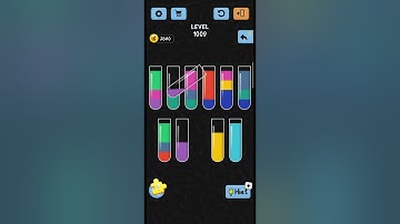 water color sort Level no 1009 a best game walkthrough solution IOS/Android