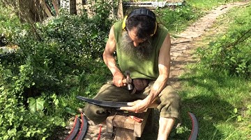 Edge Peening a Styria Scythe Blade
