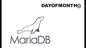 DAYOFMONTH() Mariadb/Mysql