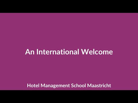 Hotel Management School Maastricht | An International Welcome