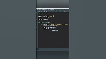 🤓Awesome Python turtle 🌟 codes #shorts -1