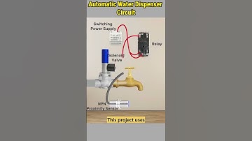 DIY Automatic Water Dispenser Circuit - NPN Proximity Sensor Based #diy  #waterflow #dispenser