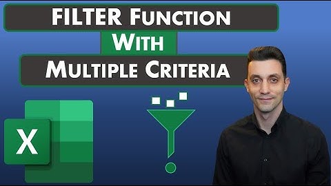 Excel Tips - FILTER Function Basics and Multiple Criteria with Column Select