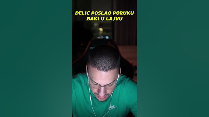 Delić poslao Baki poruku na lajvu