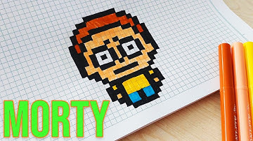 How to Draw Morty - Drawing Rick and Morty Characters - Handmade Pixel Art