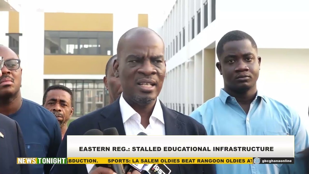 Haruna Iddrisu Inspects Site  at Pope John SHS in Honour of Late Omane Boamah By Benjamin Anyetei 