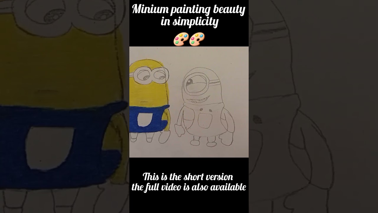 Minium painting; beauty in simplicity