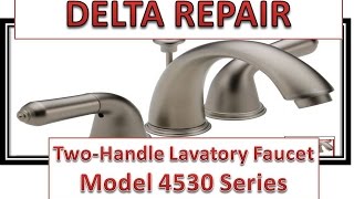 How To Fix Leaky Bathroom Handle | Delta Faucet Model 4530 Series | Hard Water