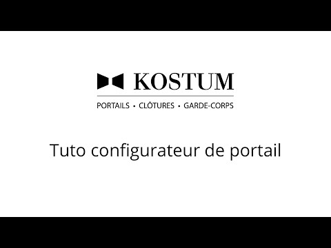 Tutoriel Kostum - Configurez votre portail en ligne