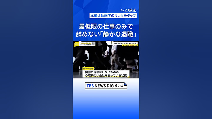 【work23】会社辞めずに“最低限の仕事”「静かな退職」広がる　実践中の20代男性に密着「ダラダラした方がコスパいい」 企業に意外なメリット？【news23】 #shorts