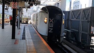 JR東日本E259系NE004編成特急成田エクスプレス成田空港行き渋谷駅到着(2023/7/25)