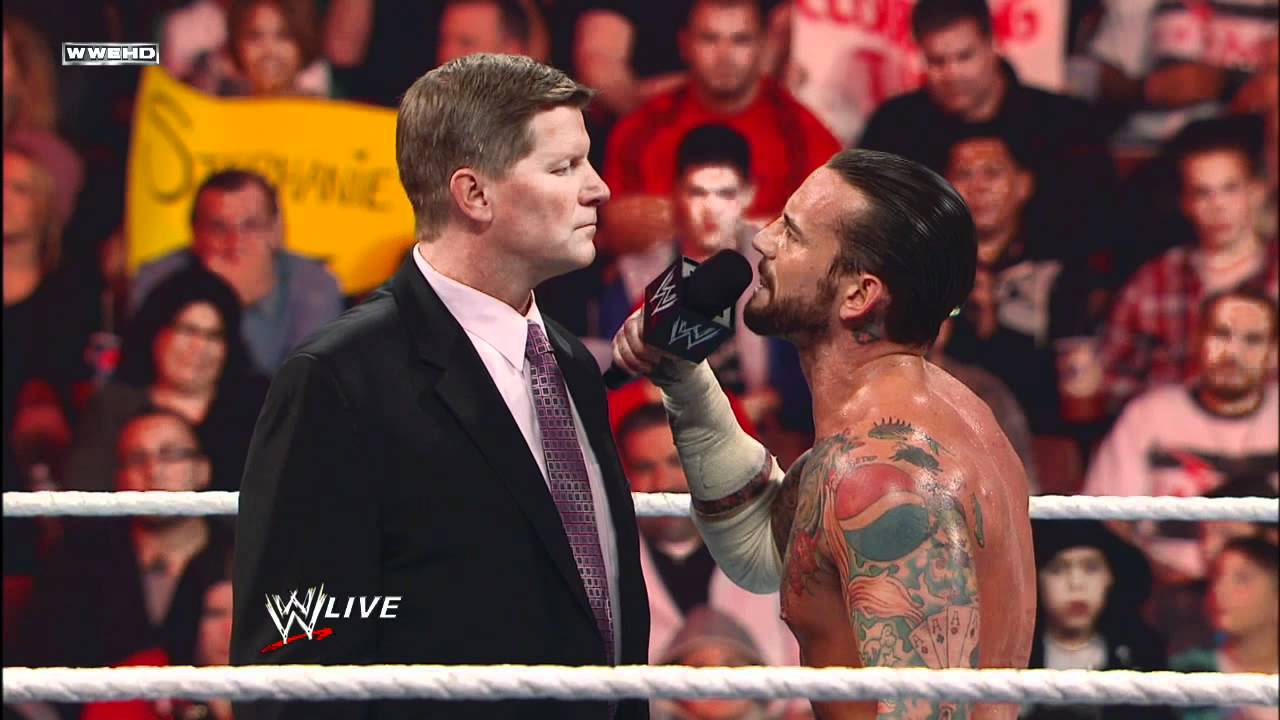 Raw   Raw John Laurinaitis says he is going to screw Punk at the Royal Rumble