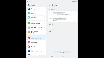 Add multiple Google accounts or fix Google Account after changing password for Huawei Harmony / EMUI