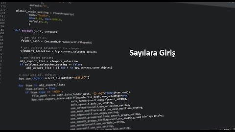 Python 3 - Sayılara Giriş