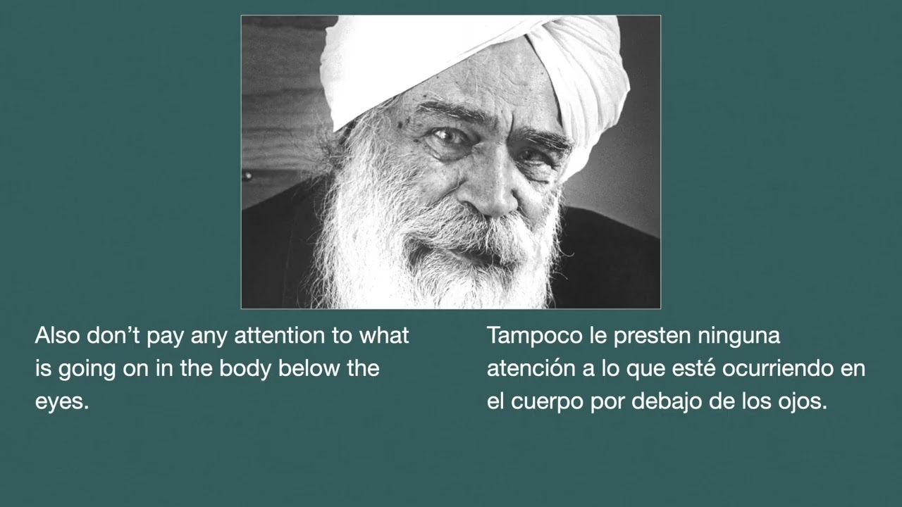 Master Kirpal, meditation talk #3 english español