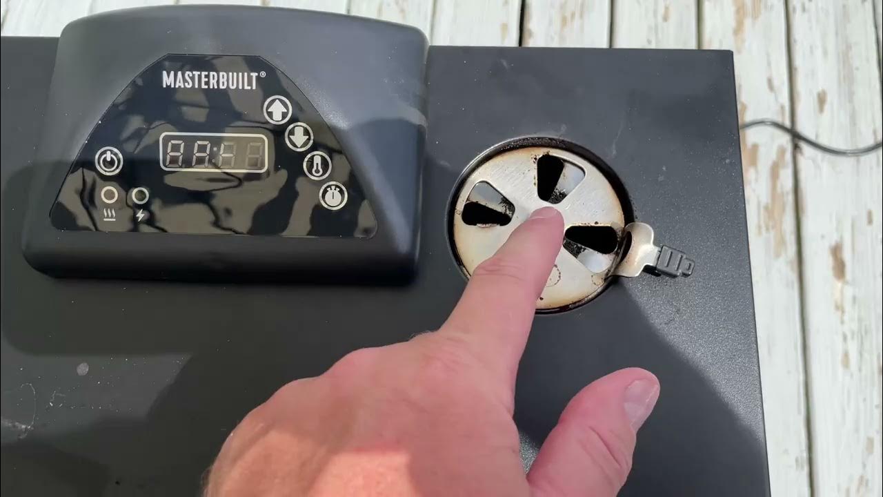 How to Use the Air Vent on MasterBuilt Electric Smoker YouTube