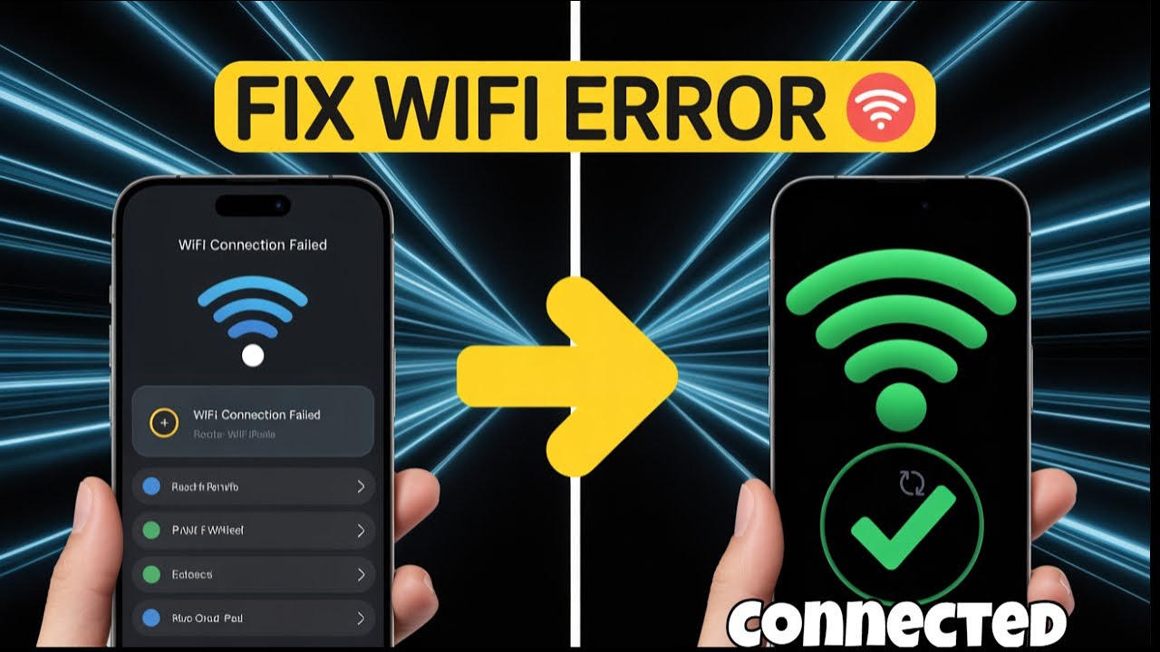 Fix WiFi Connection Failed on Mobile | Android & iPhone 2025 Solution