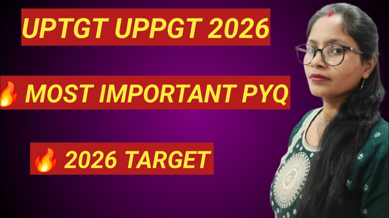 UPTGT UPPGT 2026 English  Most Important PYQ | TGT PGT Exam Preparation