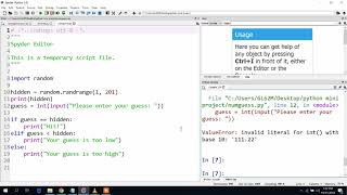 Guess the number in python