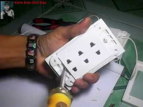 Video hướng dẫn đấu ổ cắm, công tắc trong dân dụng | Kênh... - youtube