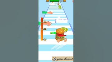 stack burger run 😉😉 gameplay // l game channel // android & ios gameplay 1122 #mobilegame #shorts
