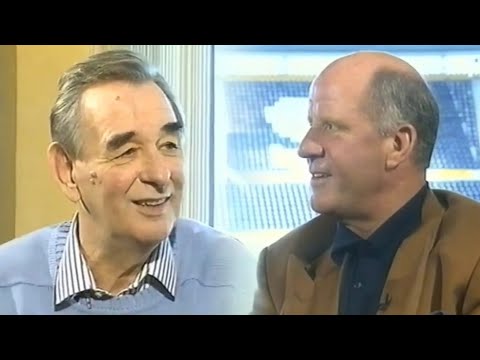 Brian Clough and Jim Smith visit Pride Park Stadium in 1999