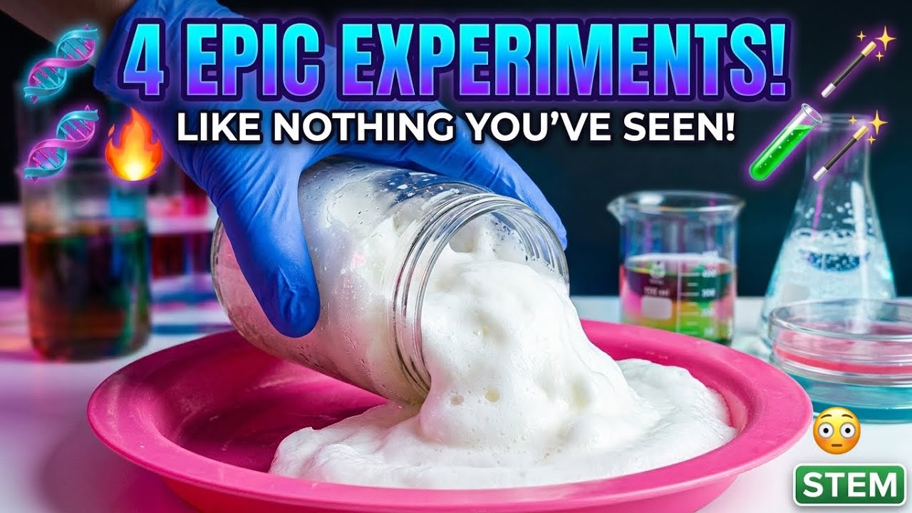 Epic Experiments ๐งฌ๐ฅ CHECK OUT THESE 4 EPIC EXPERIMENTS: ๐งช ๐ช #scienceexperiments # ...
