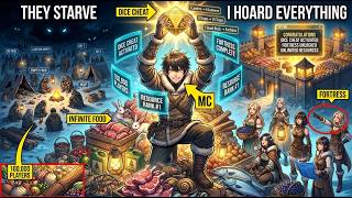 Everyone Starved But I Hoard Infinite Food and Built a Fortress & Got WAIFU with DICE | Manhwa Recap