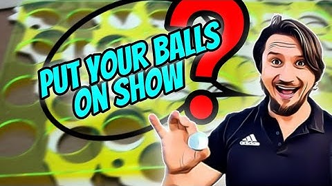 GOLF BALL wall display by GolfWallsUK