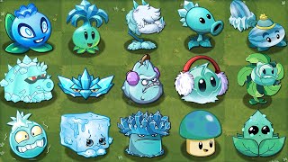 All BLUE Plants Power-Up! vs Gargantuar (PVZ2)